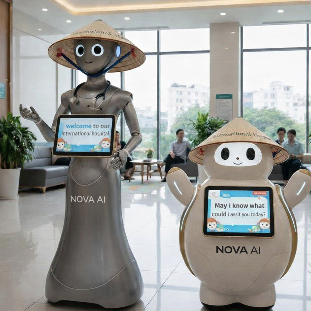 Robot lễ tân bệnh viện
