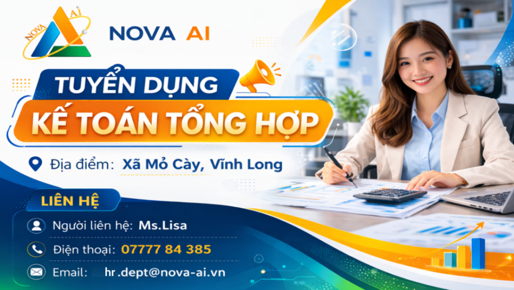 Tuyển dụng kế toán tổng hợp Nova AI