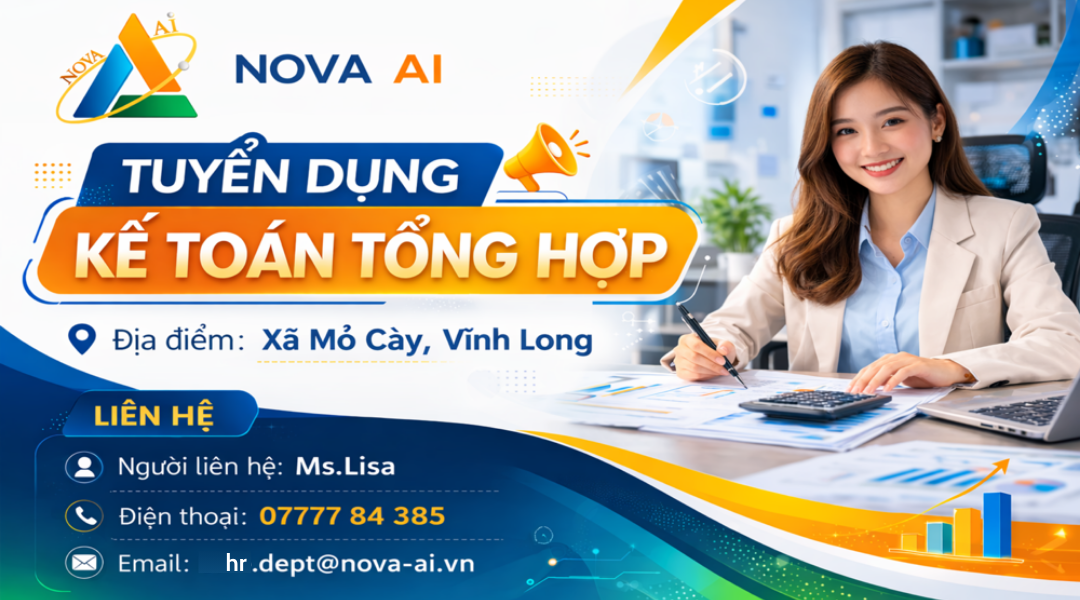 Tuyển dụng kế toán tông hợp Nova AI