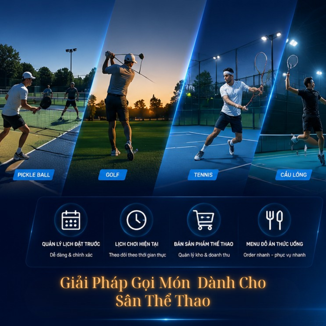 Phần Mềm QR Order Cho Sân Thể Thao | Đặt Sân & Menu Điện Tử Không Cần App - Ảnh 2