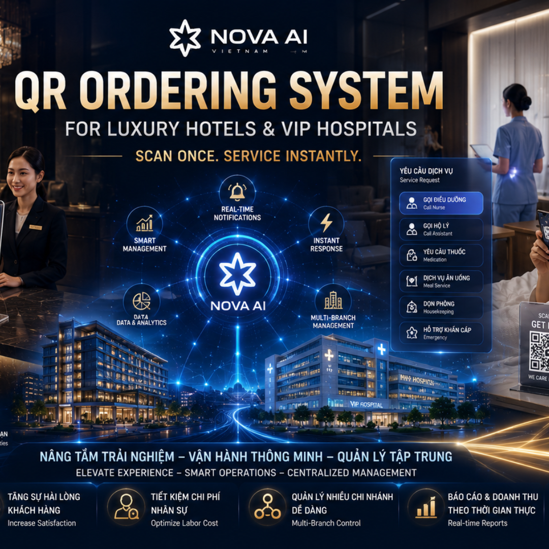 Phần Mềm QR Service Order Cho Bệnh Viện, Khách Sạn | Đặt Dịch Vụ & Gọi Món Không Cần App - Ảnh 2