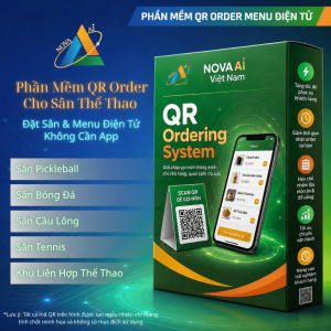 Phần Mềm QR Order Cho Sân Thể Thao | Đặt Sân & Menu Điện Tử Không Cần App
